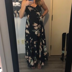 Navy floral dress